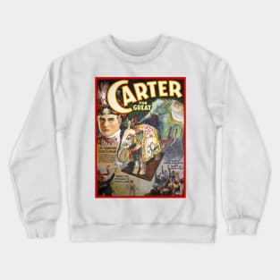 Vintage Magician Poster Carter the Great Crewneck Sweatshirt